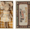 Maileg Big Sister Mouse in Matchbox Multi-Striped Dress