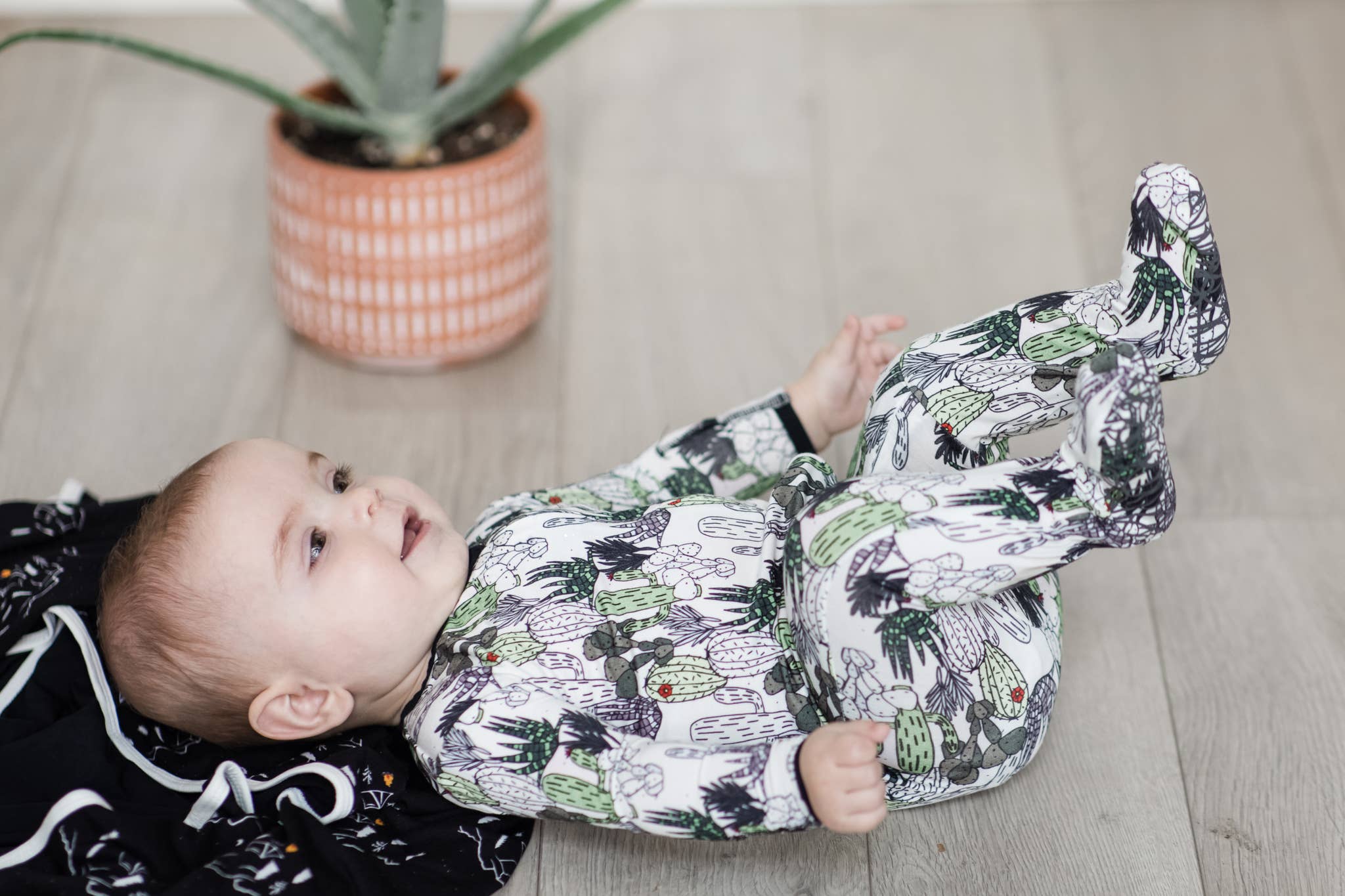 Peregrine Kidswear Cactus Bamboo Viscose Footie