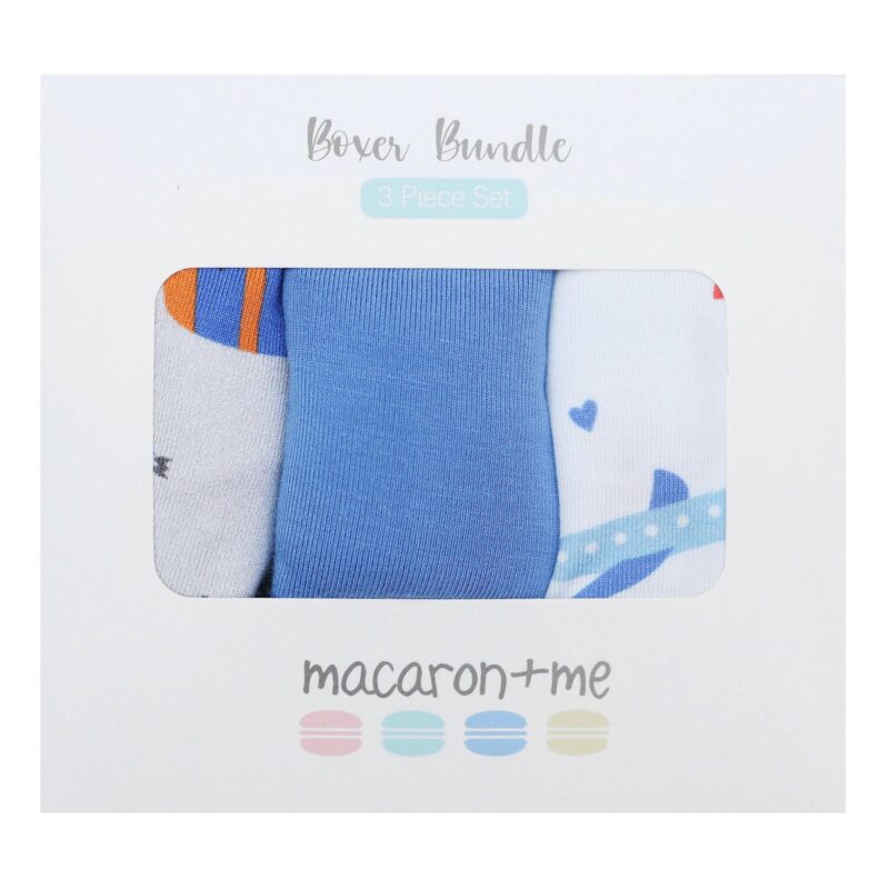 Little Diggers & Planes Bamboo Viscose Boxer 3-Pack Bundle from macaron + me