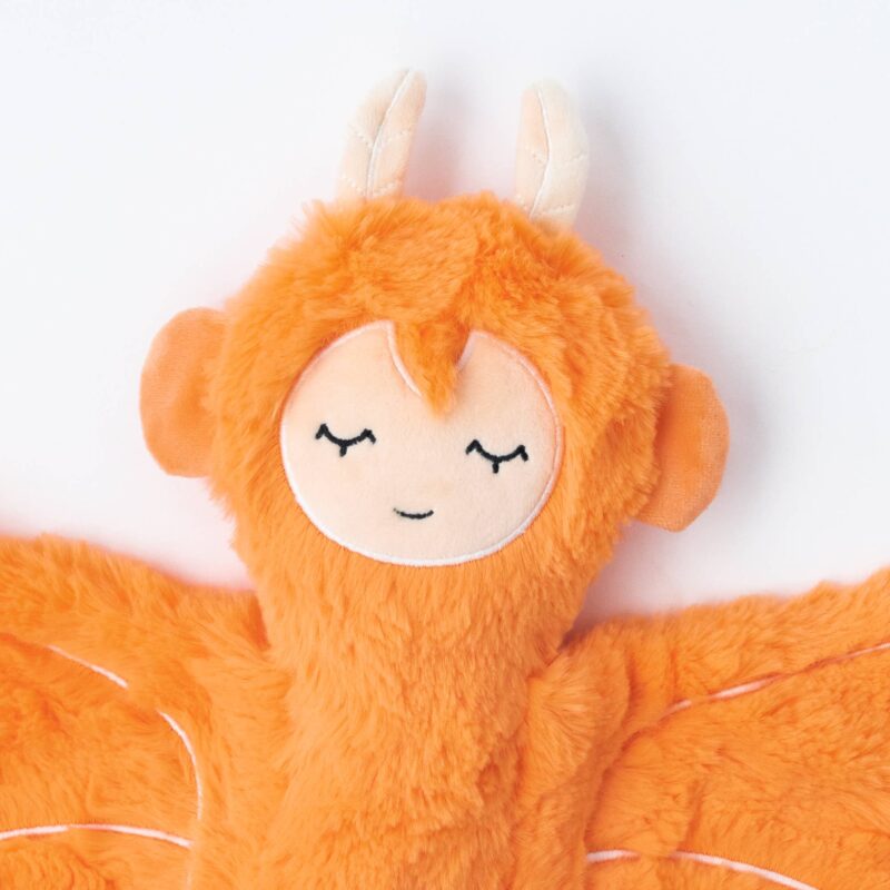 Tangerine Sprite Snuggler and Board Book Bundle made by Slumberkins