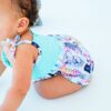 Zoe Bamboo Viscose Smocked Birdie Bubble available at Blossom