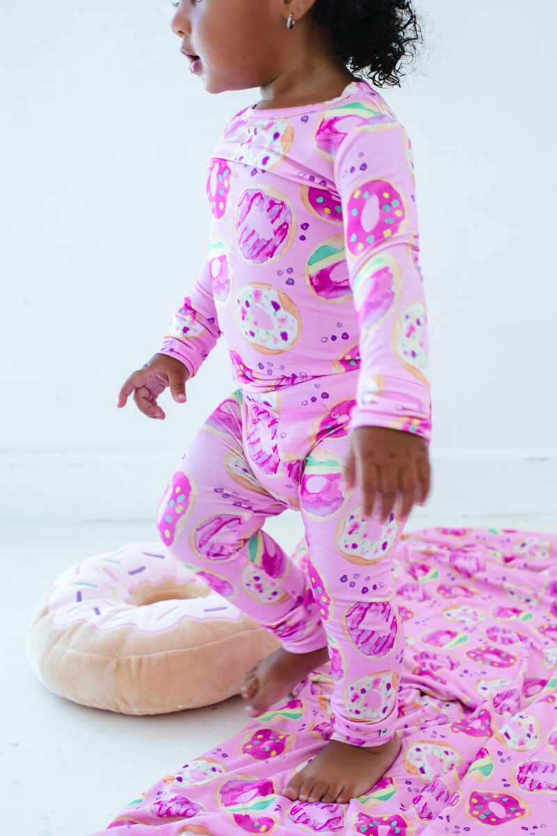 Demi  Bamboo Viscose Two-Piece Pajama Set from Birdie Bean