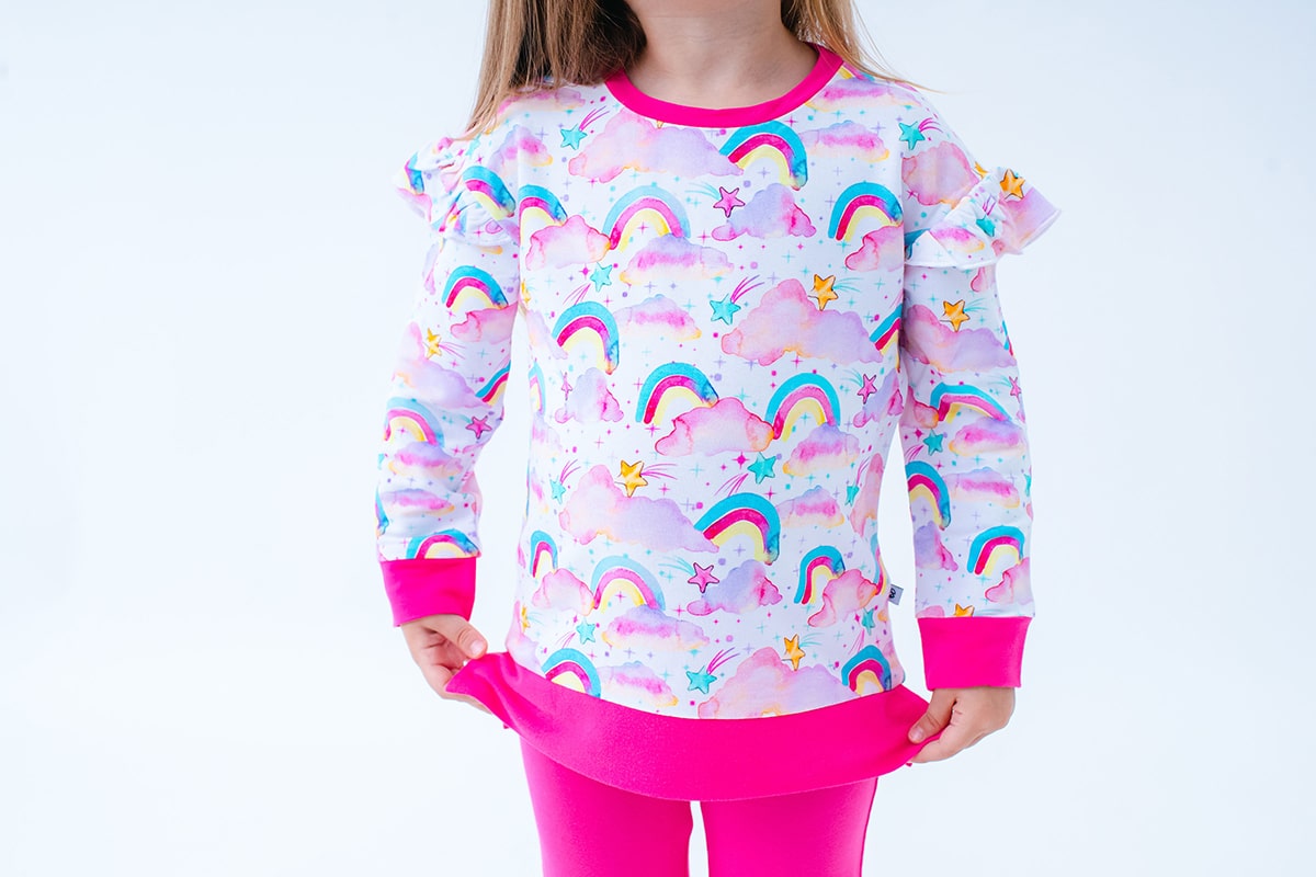 Birdie Bean Penelope Flutter Shoulder Crewneck Sweatshirt