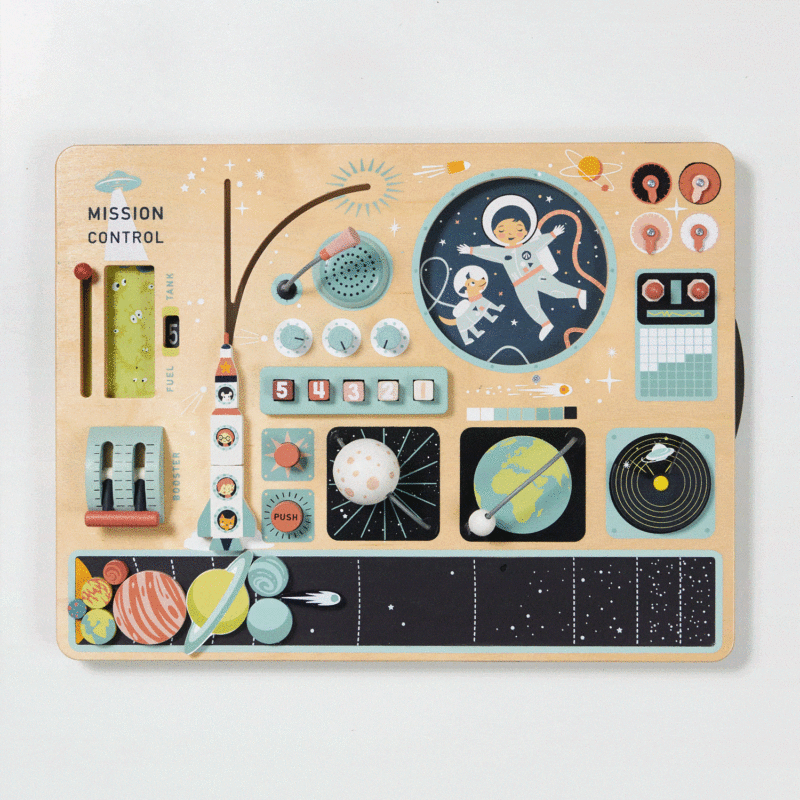 Space Station Activity Board made by Tender Leaf Toys