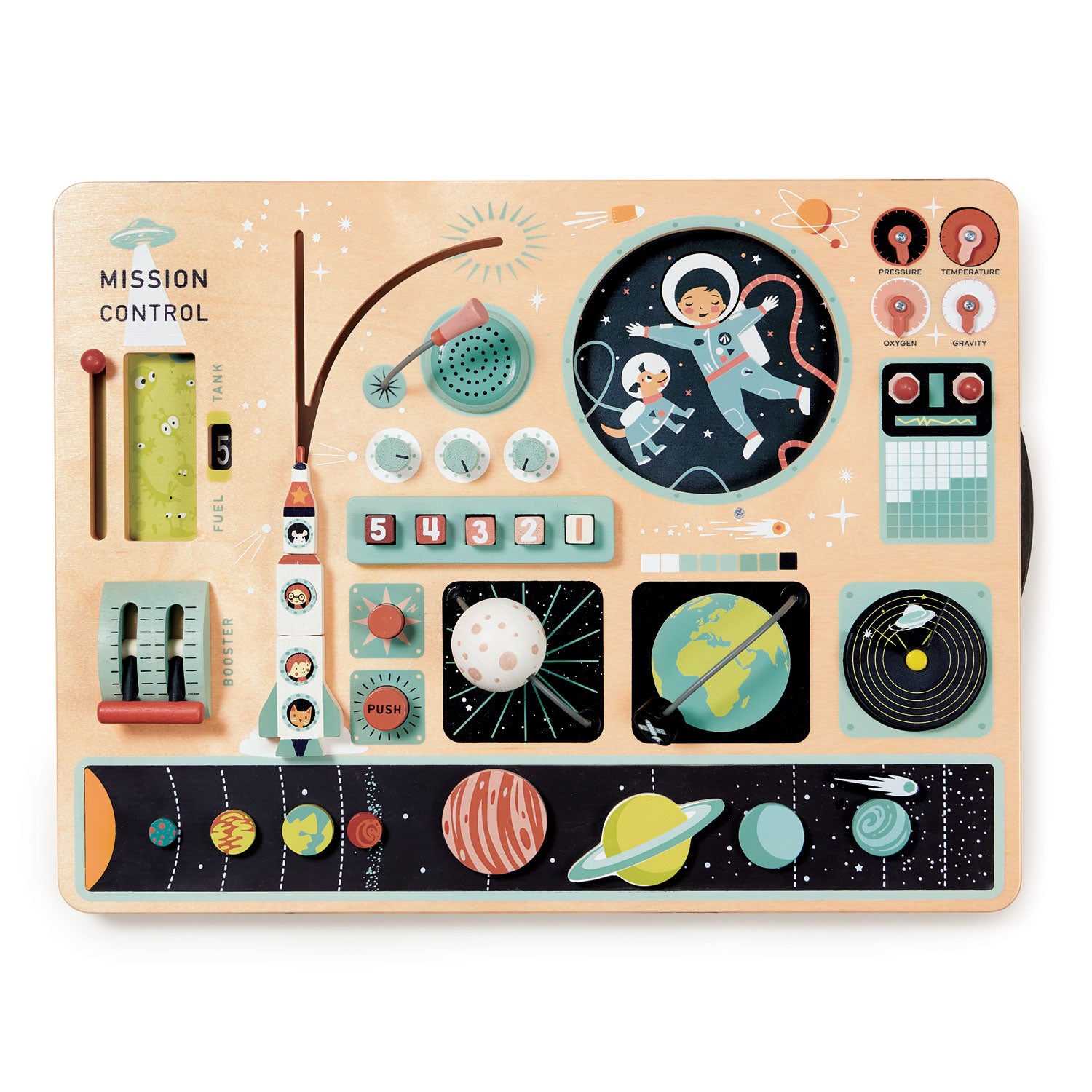 Tender Leaf Toys Space Station Activity Board