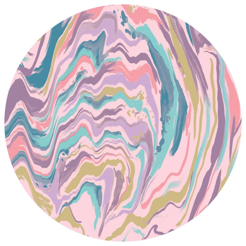 Pink Marble Swirl Bandana Bib from Little Sleepies