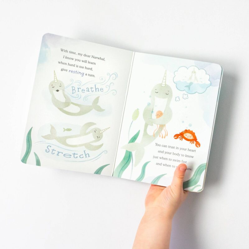 Slumberkins Thistle Narwhal Snuggler and Board Book Bundle part of our  collection