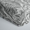 Little Sleepies Gray Marble Swirl Fitted Crib Sheet