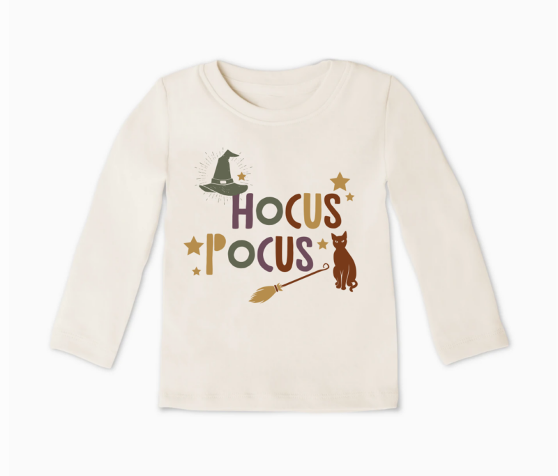 Hocus Pocus Halloween Cotton Toddler Long Sleeve Shirt from Emerson and Friends