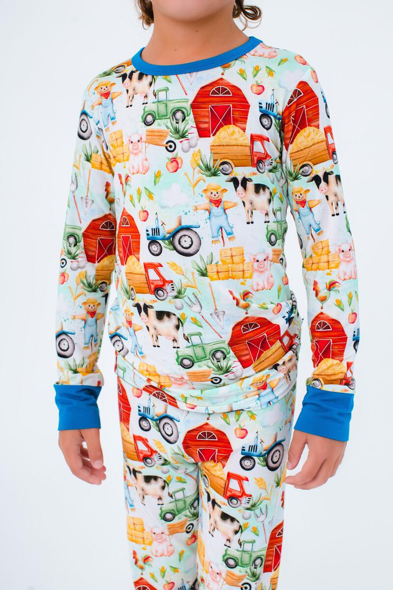 Joey Bamboo Viscose Two-Piece Pajama Set from Birdie Bean