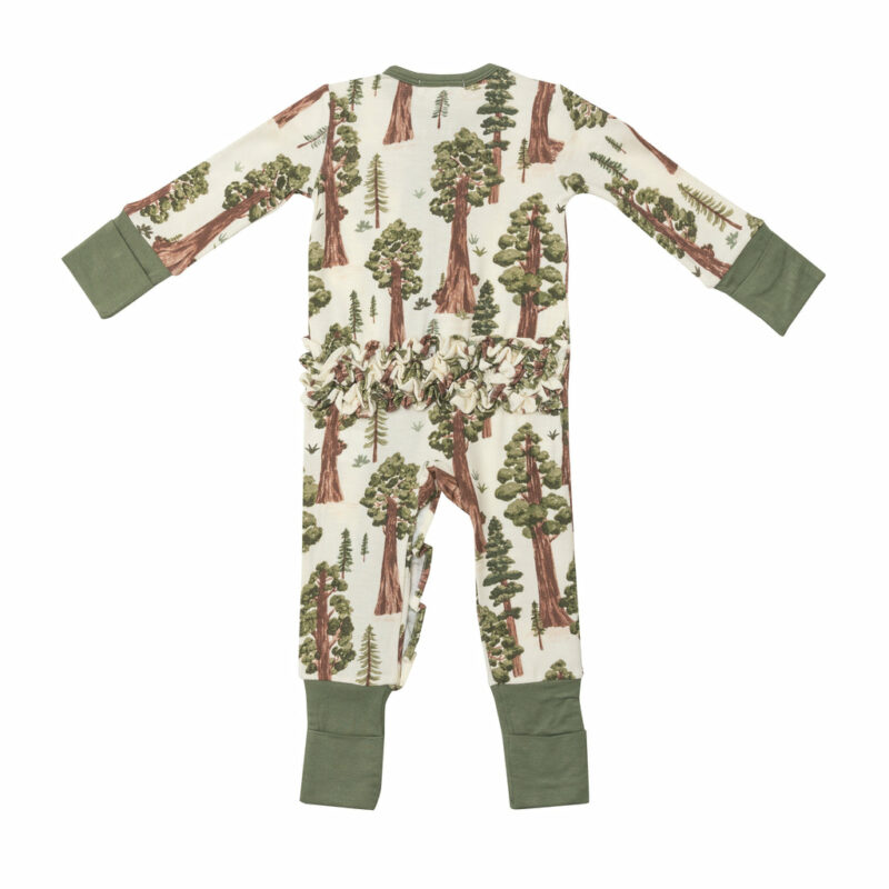 Redwoods Bamboo Viscose Zipper Romper from Angel Dear