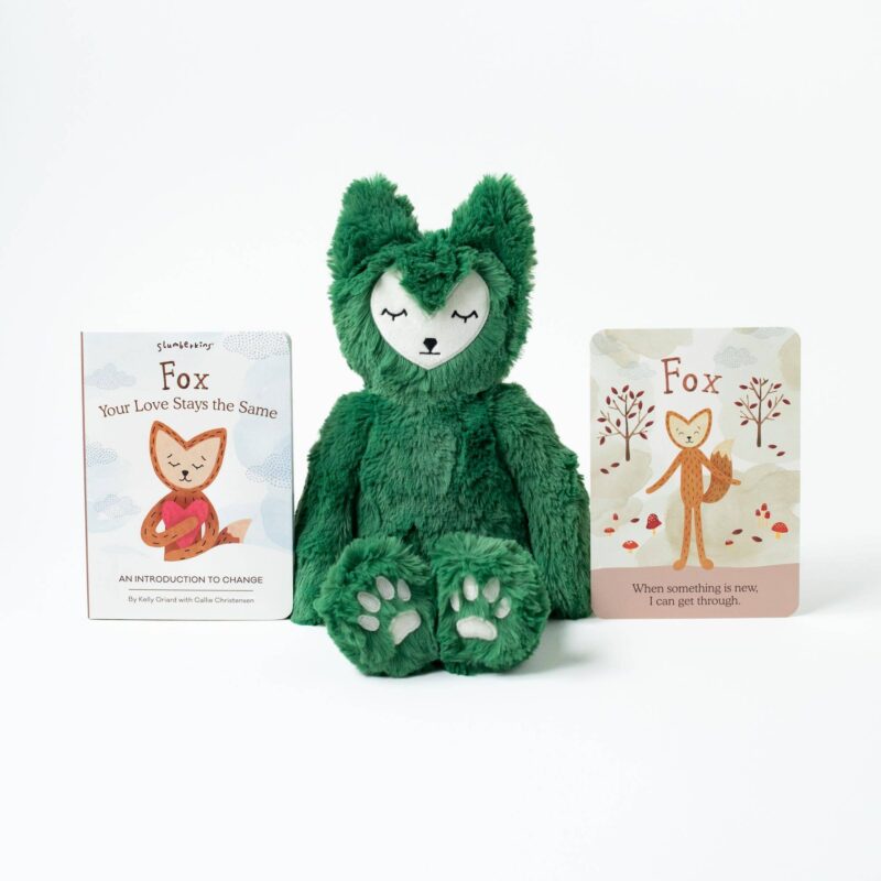 Slumberkins Emerald Fox Kin and Board Book Bundle