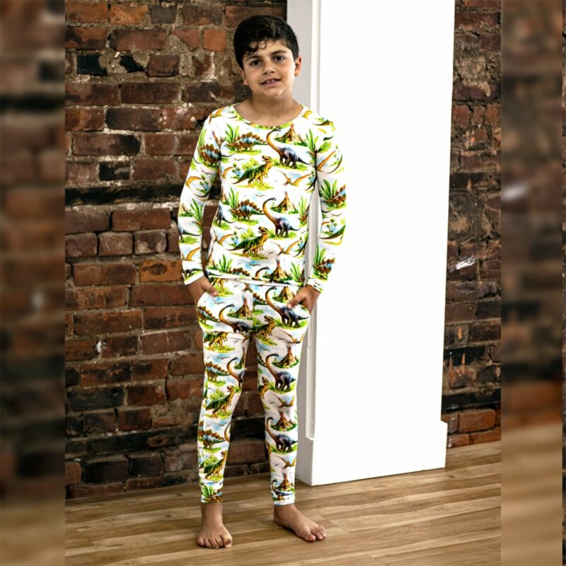 Hanlyn Collective Classic Jurassic Bamboo Viscose Kids Loungies