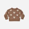 Rylee+Cru Knit Pullover in Hearts