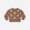 Rylee+Cru Knit Pullover in Hearts