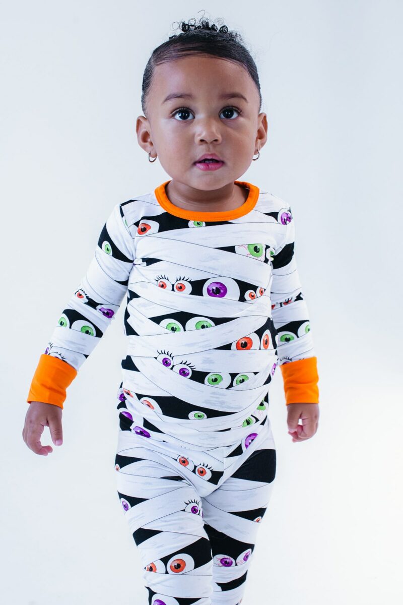 Bates Bamboo Viscose Glow in the Dark Pajama Set available at Blossom