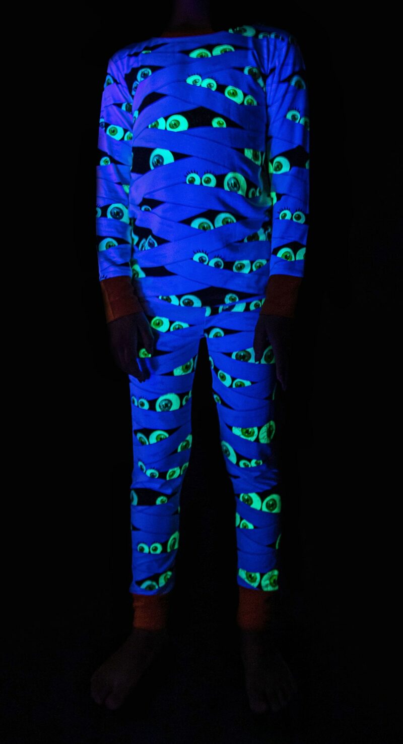 Bates Bamboo Viscose Glow in the Dark Pajama Set from Birdie Bean