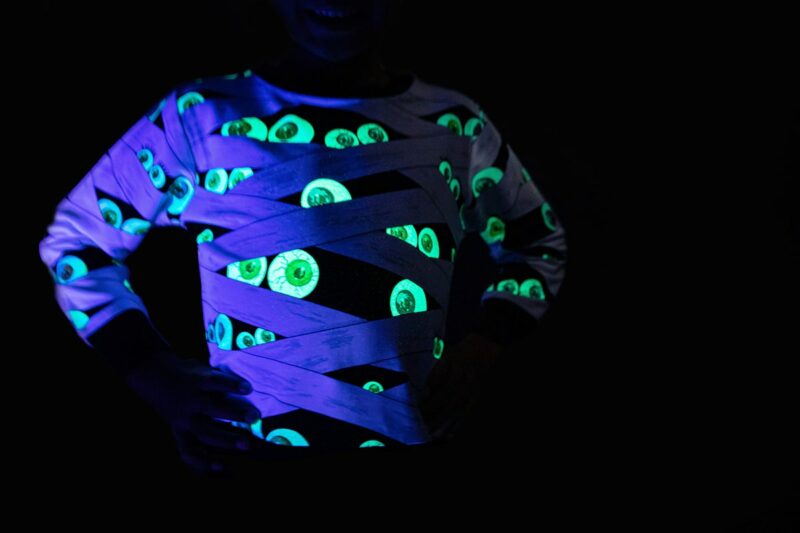 Bates Bamboo Viscose Glow in the Dark Oversized Crewneck from Birdie Bean