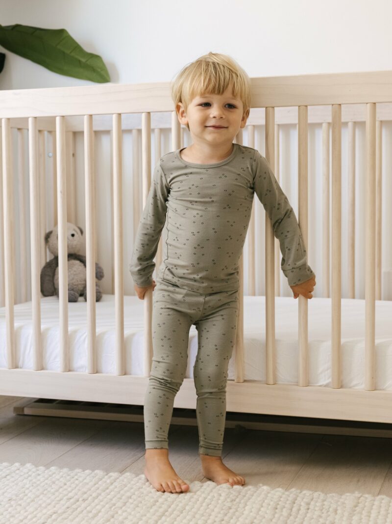 Bamboo Legging in Geo from Quincy Mae