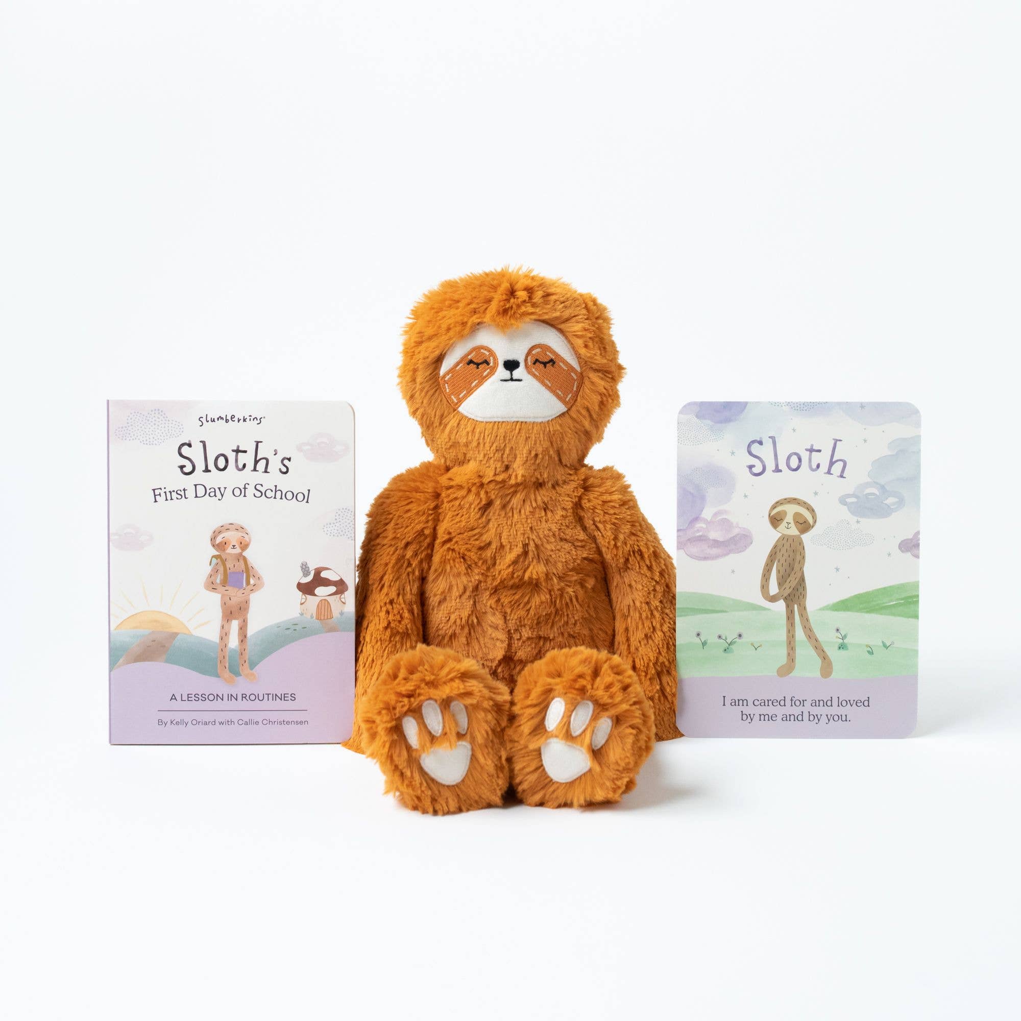 Slumberkins Harvest Sloth Kin Back to School Routines Bundle