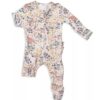 Angel Dear Ditsy Dino Bamboo Viscose Ruffle Footie