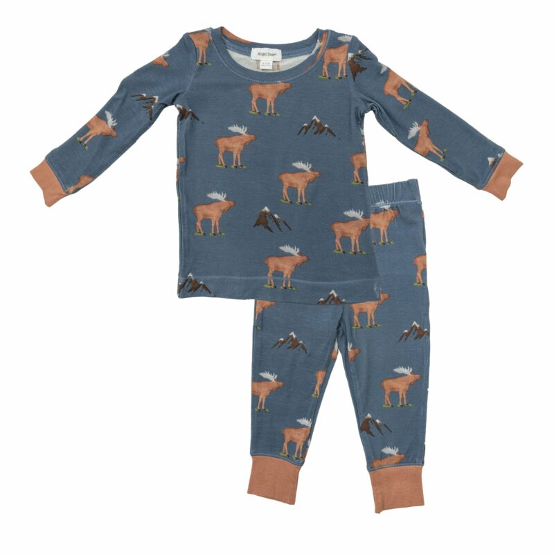 Angel Dear Blue Moose Bamboo Viscose Loungewear Set