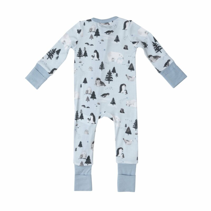 Arctic Animals Bamboo Viscose Zipper Romper from Angel Dear