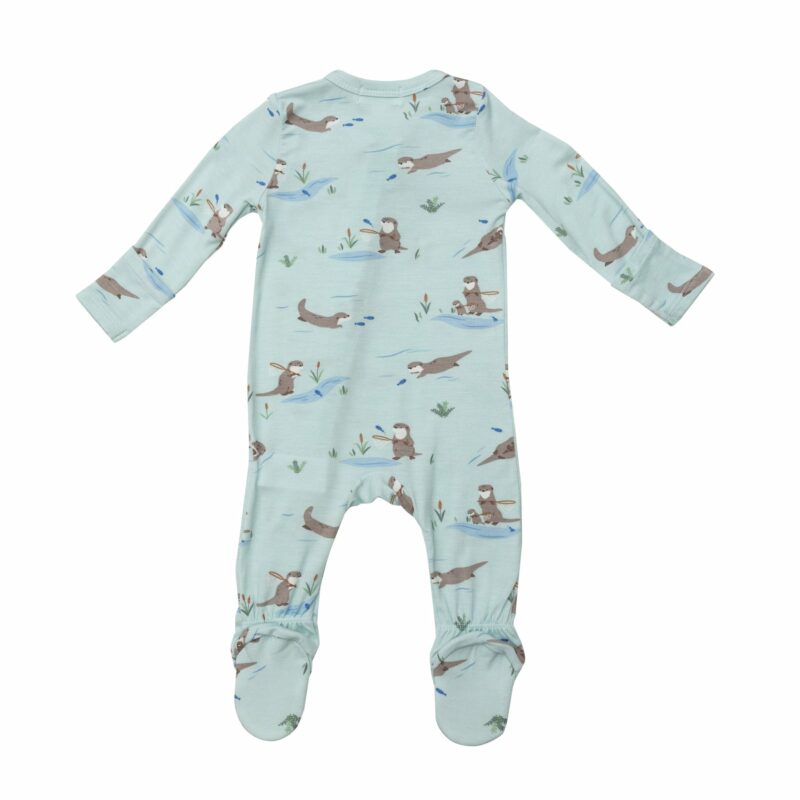 River Otters Bamboo Viscose Footie from Angel Dear