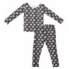 Chalkboard Donuts Bamboo Viscose Two-Piece Pajama Set from macaron+me