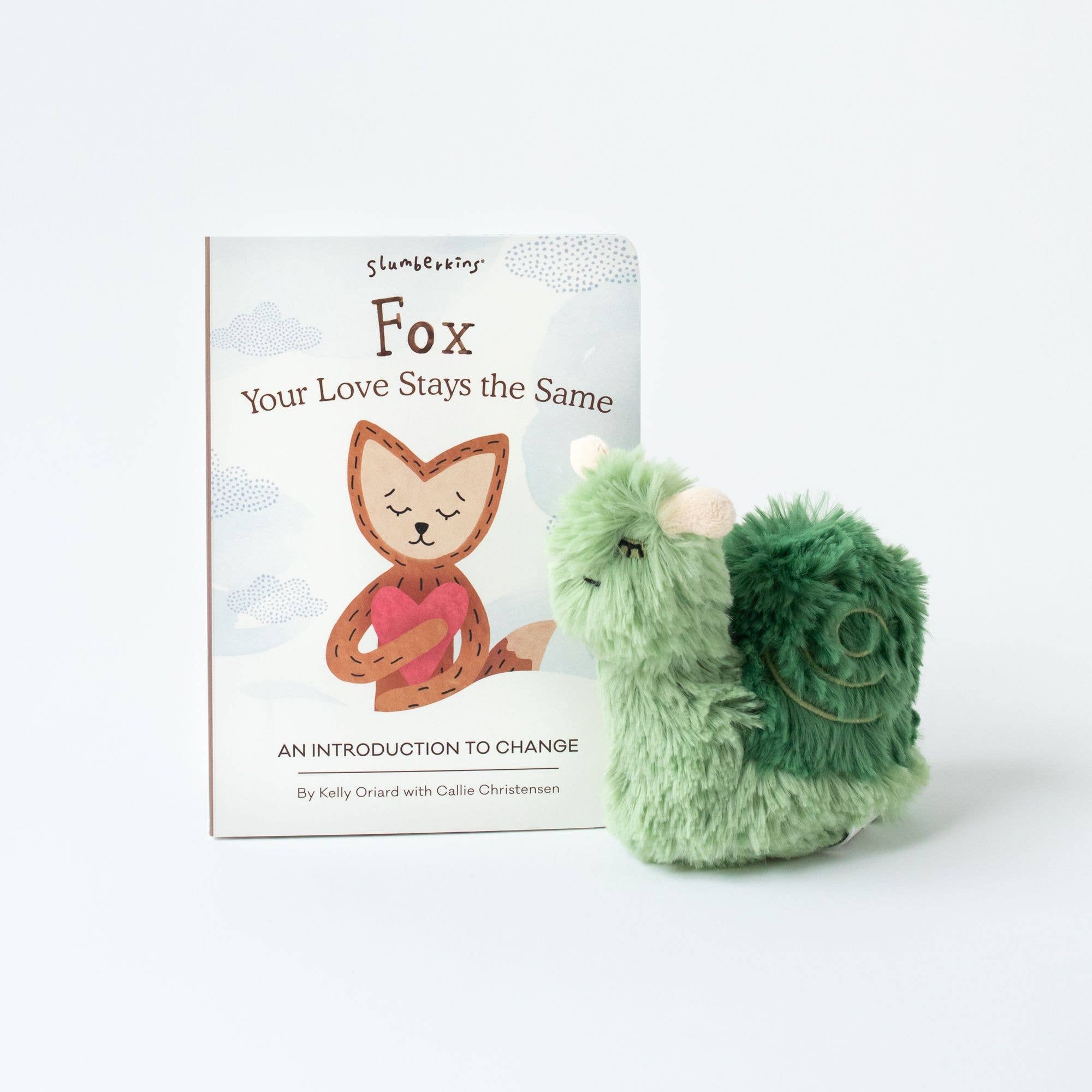 Slumberkins Green Snail Mini & Fox Intro Book for Change