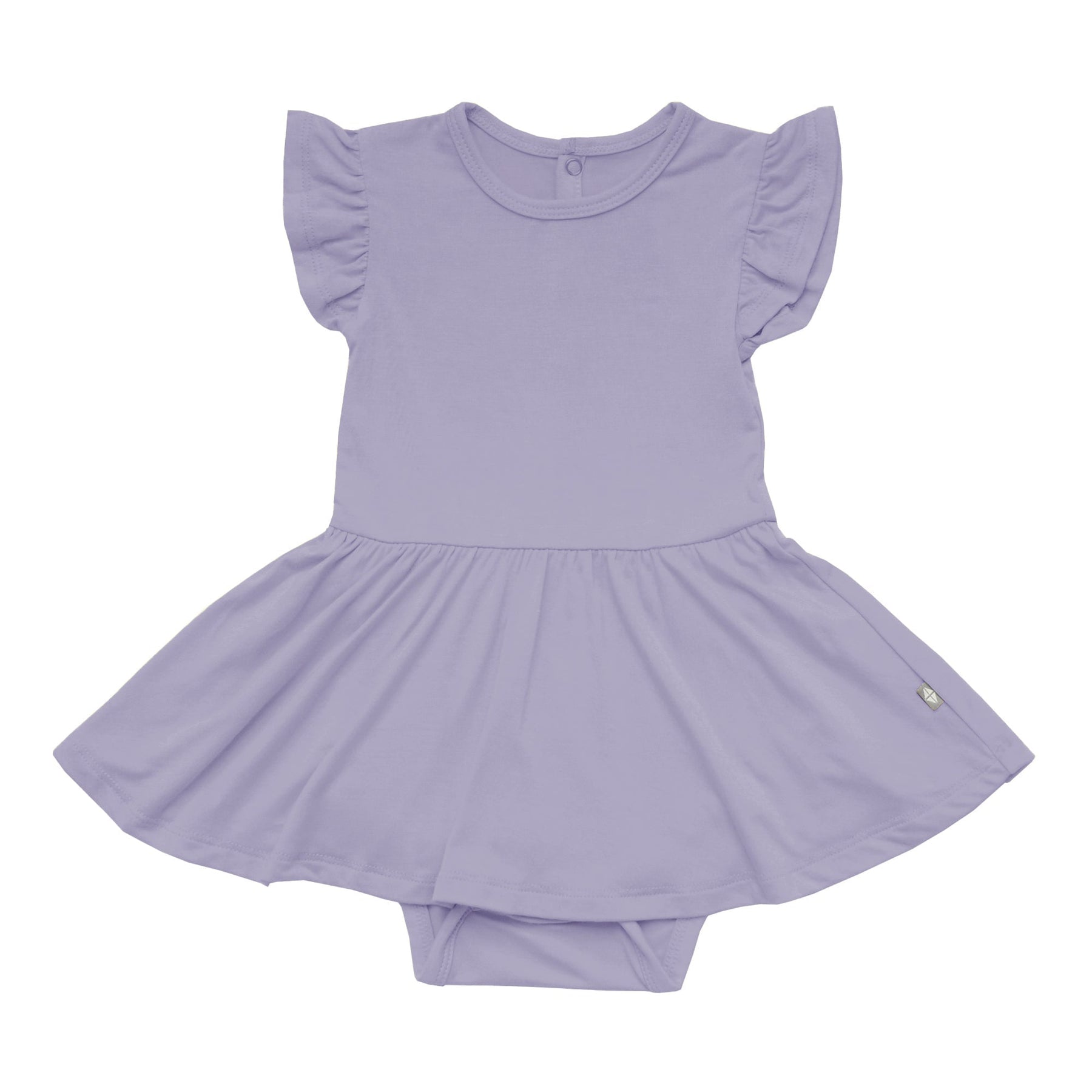Kyte BABY Twirl Bodysuit in Taro Blossom