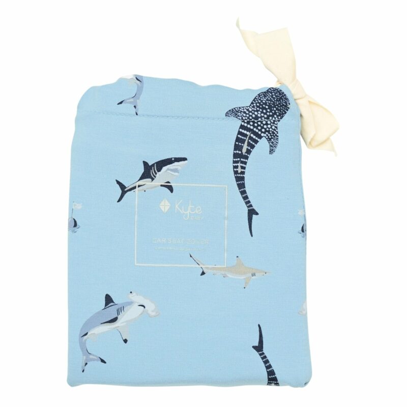 Car Seat Cover in Stream Shark from Kyte BABY
