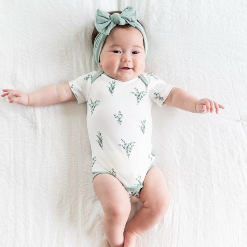 Bodysuit in Eucalyptus from Kyte BABY