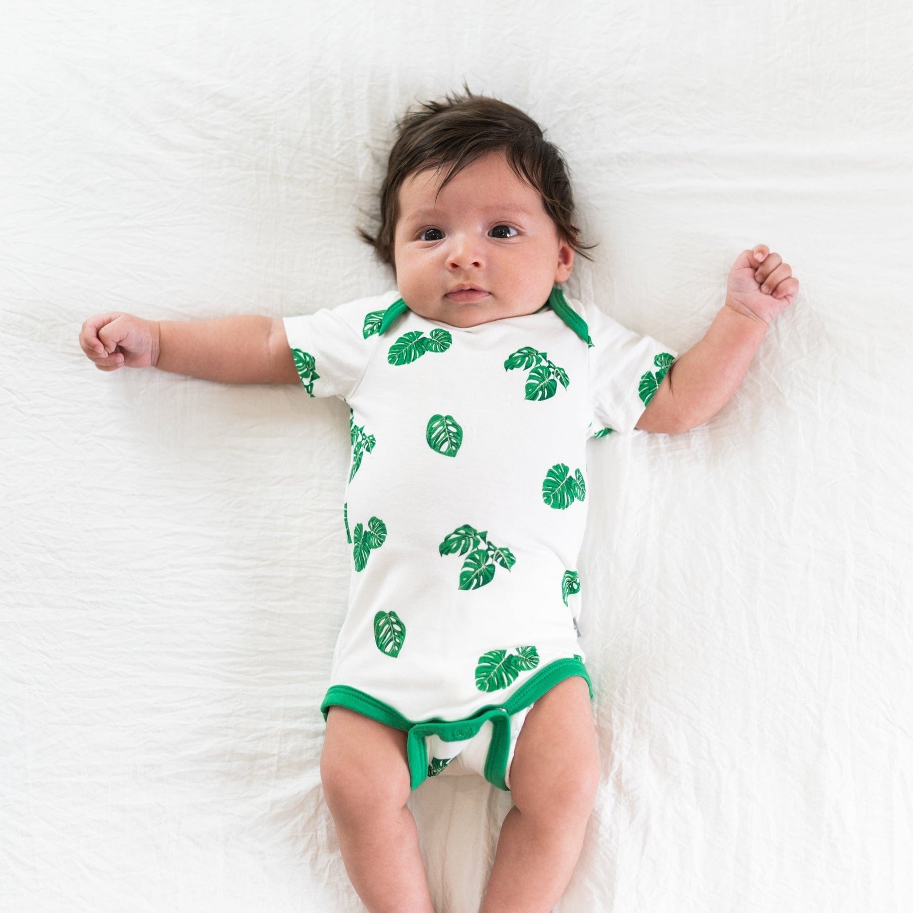 Kyte BABY Bodysuit in Monstera Blossom