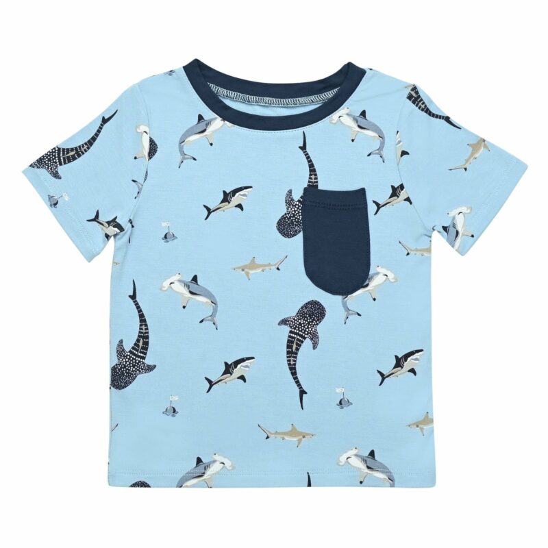 Kyte BABY Toddler Tee in Stream Shark