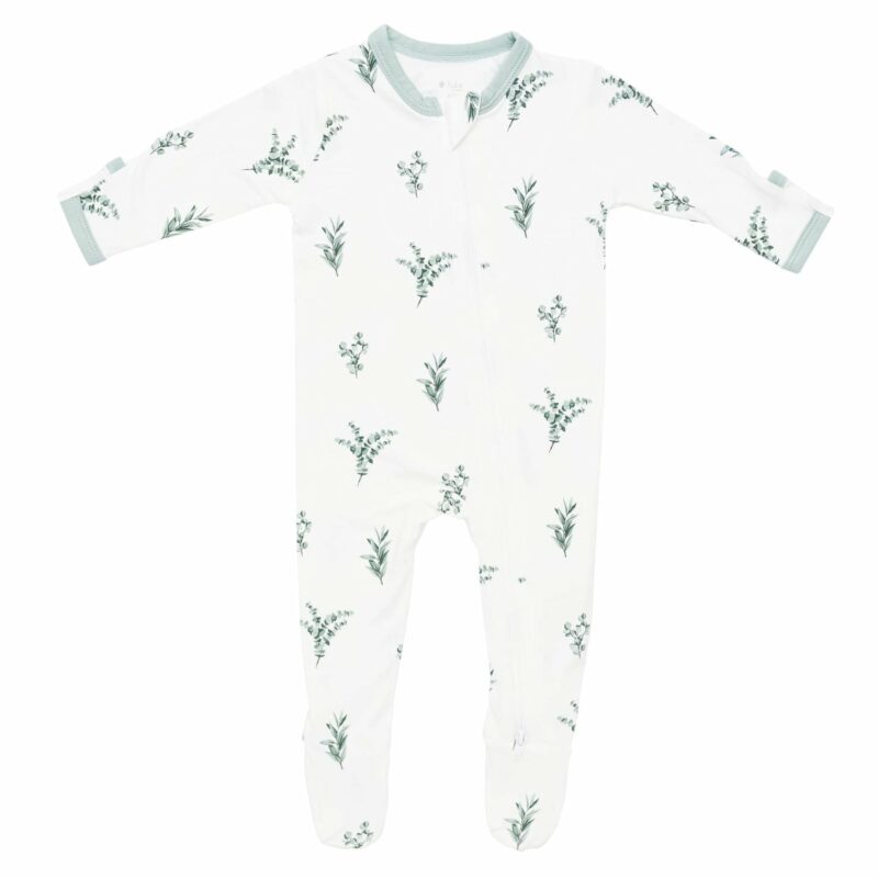 Kyte BABY Zippered Footie in Eucalyptus