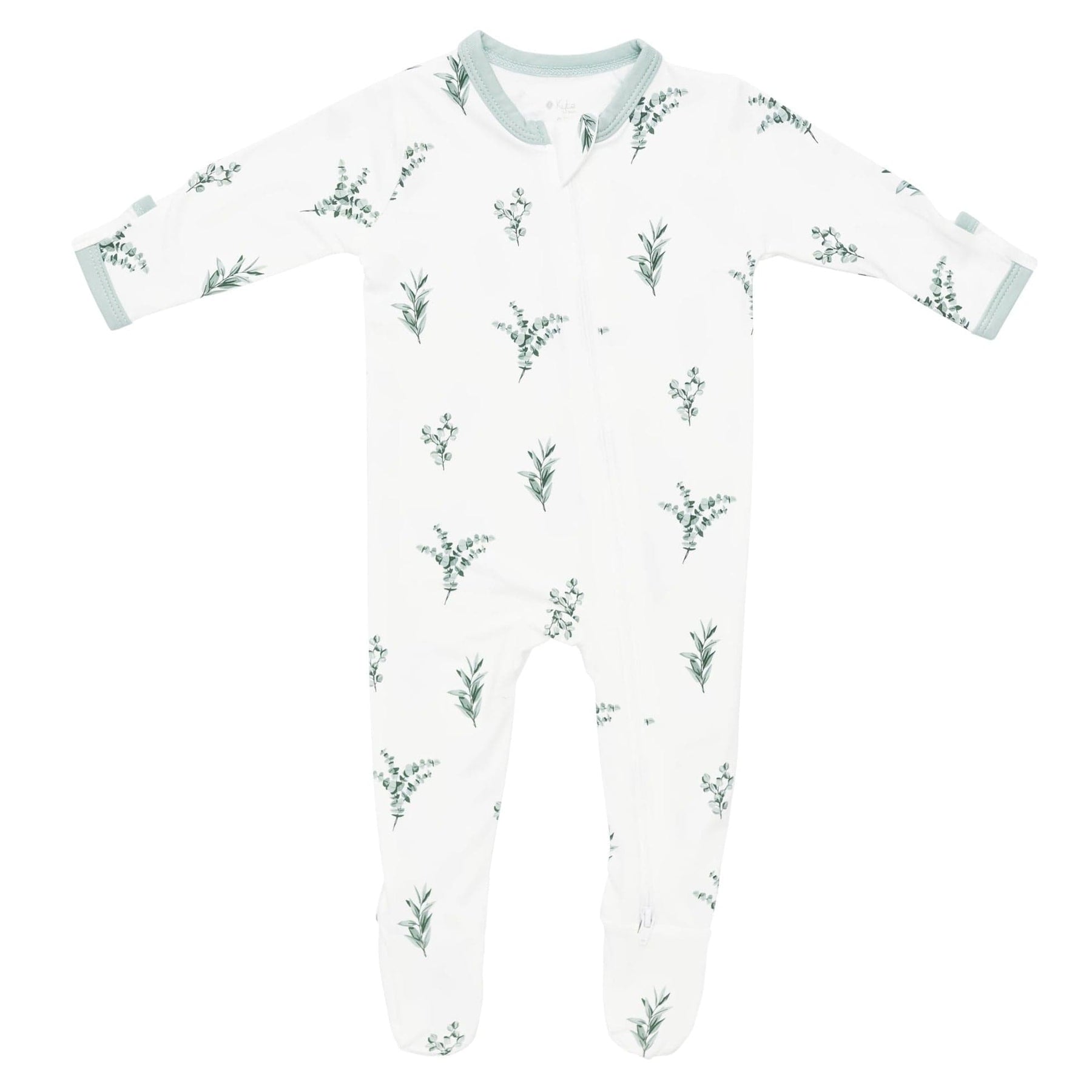 Kyte BABY Zippered Footie in Eucalyptus