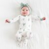 Zippered Footie in Eucalyptus from Kyte BABY