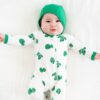 Zippered Romper in Monstera from Kyte BABY