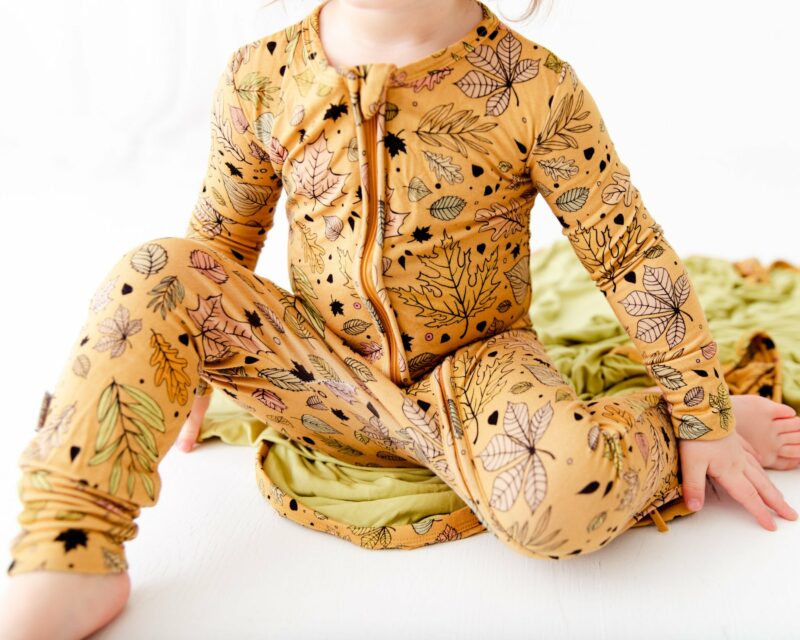 Don't Rake Me Up Bamboo Viscose Convertible Footie from Dream Jamms