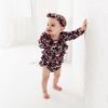 Dream Jamms Bad to the Bows Bamboo Viscose Long-Sleeve Bubble Romper