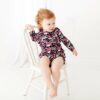 Bad to the Bows Bamboo Viscose Long-Sleeve Bubble Romper
