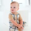 Birdie Bean Scout Bamboo Viscose Snap Romper