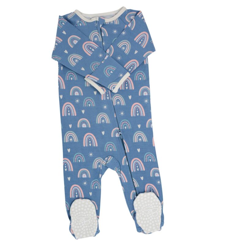 Rainbow Bamboo Viscose Footie from Sweet Bamboo