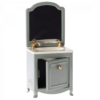 Sink Cabinet with Mirror for Mouse in Dark Mint from Maileg