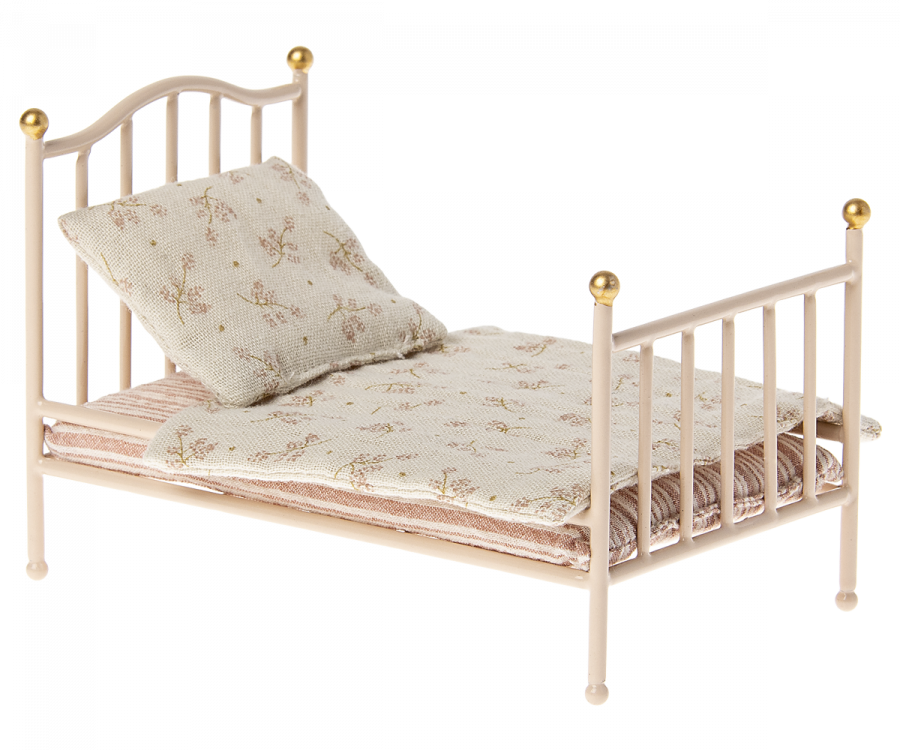 Maileg Vintage Bed for Mouse in Rose