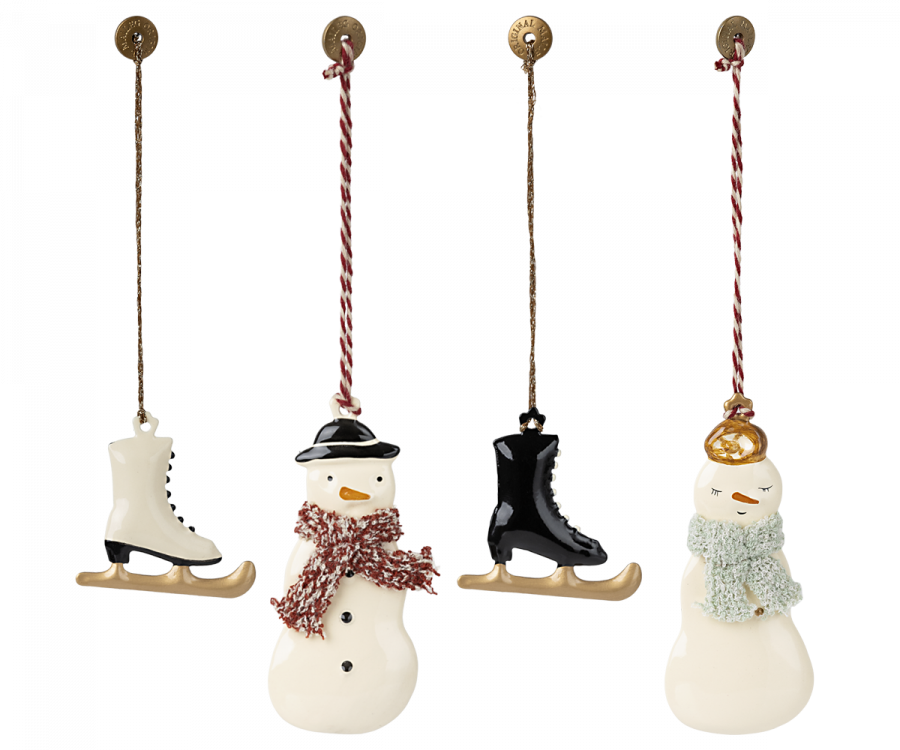 Maileg Winter Wonderland Metal Ornament Set