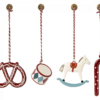 Maileg Peter's Christmas Metal Ornament Set