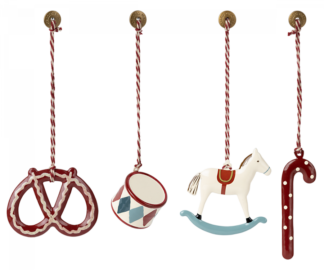 Maileg Peter's Christmas Metal Ornament Set