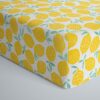 Little Sleepies Lemons Bamboo Viscose Fitted Mini Crib Sheet